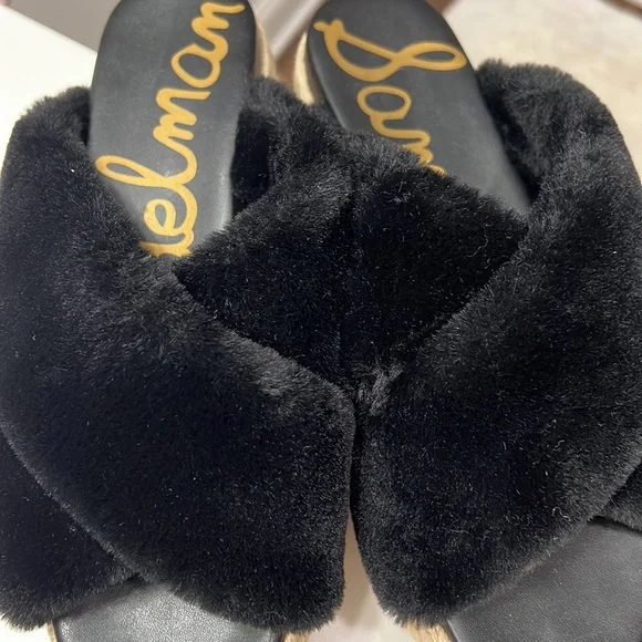 Sam Edelman Platform Faux fur slides - Picture 2 of 8